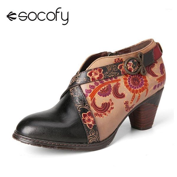 socofy retro style metal buckle strap decor flowers embossed leather side zipper casual outdoor shoes botas mujer 20201, Black
socofy retro style metal buckle strap decor flowers embossed leather side zipper casual outdoor shoes botas mujer 20201, Black