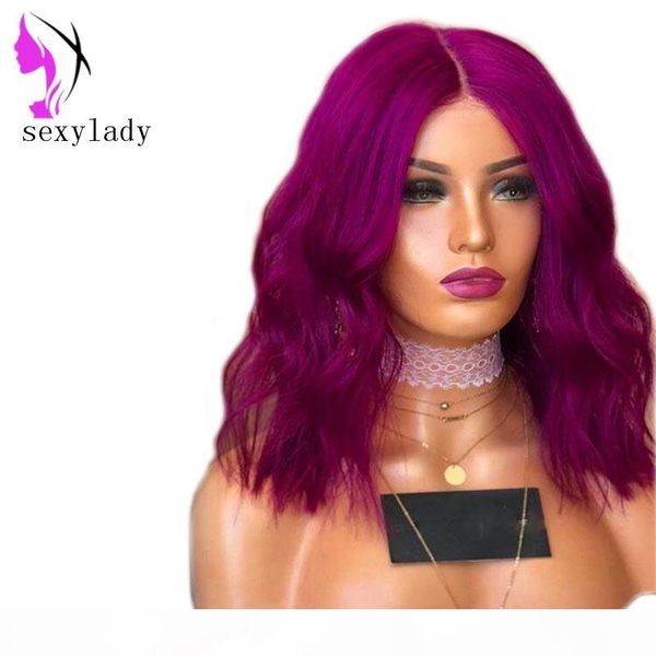 bobstyle purple synthetic lace front wigs body wave pure color short wigs for women natural hairline artificial hair wigs, Black
bobstyle purple synthetic lace front wigs body wave pure color short wigs for women natural hairline artificial hair wigs, Black