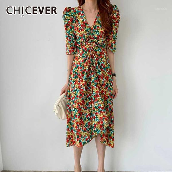 chicever korean print hit color dress for women v neck puff sleeve drawstring ruched oversize loose midi dresses female 2020 new1, White;black
chicever korean print hit color dress for women v neck puff sleeve drawstring ruched oversize loose midi dresses female 2020 new1, White;black