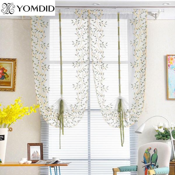 curtain & drapes 1pcs pastoral roman curtains willow leaves printed for living room kitchen window balcony embroidery tulle curtain1
curtain & drapes 1pcs pastoral roman curtains willow leaves printed for living room kitchen window balcony embroidery tulle curtain1