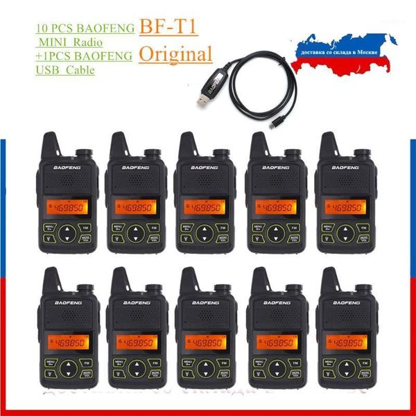 10pcs baofeng bf-t1 walkie talkie mini portable two way radio t1 uhf 400-470mhz handheld cb ham toy radio+1pcs usb cable as gift1
10pcs baofeng bf-t1 walkie talkie mini portable two way radio t1 uhf 400-470mhz handheld cb ham toy radio+1pcs usb cable as gift1
