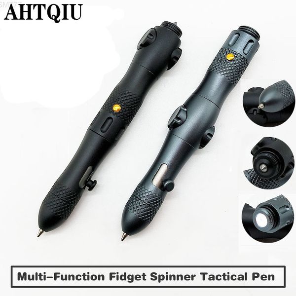 Multifunctional Fidget Spinner Self-defense Tactical Pen Emergency Glass Breaker Outdoor Survival Edc Tool Drop Ship