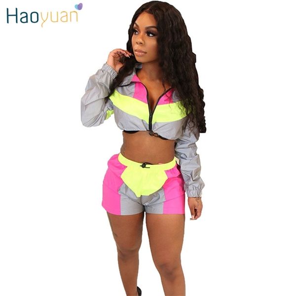haoyuan 2 two piece set women summer clothes festival crop and biker shorts suit club outfits tracksuit matching sets y200110, White
haoyuan 2 two piece set women summer clothes festival crop and biker shorts suit club outfits tracksuit matching sets y200110, White