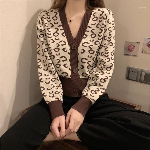 women's knits & tees autumn winter high-quality cashmere leopard long sleeve v-neck slim knitting cardigan casual women coat1, White
women's knits & tees autumn winter high-quality cashmere leopard long sleeve v-neck slim knitting cardigan casual women coat1, White