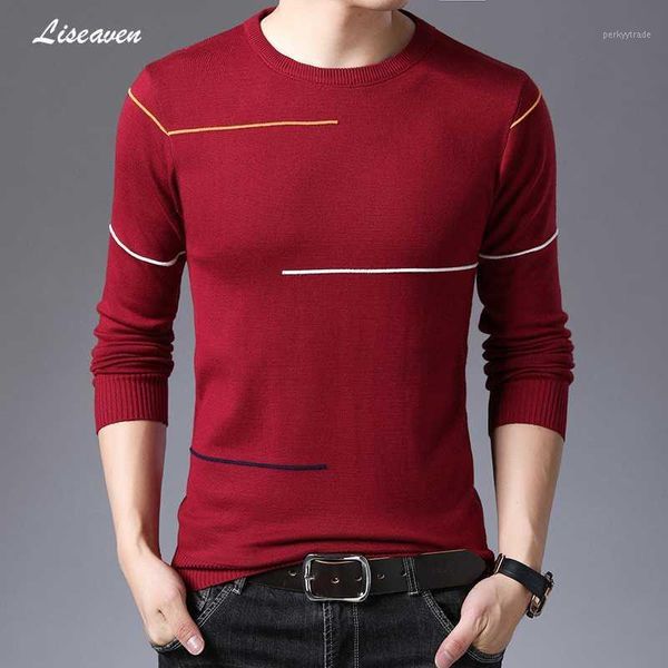 men's sweaters liseaven men pullover sweater 2021 arrival o-neck mens long sleeve male pullovers1, White;black
men's sweaters liseaven men pullover sweater 2021 arrival o-neck mens long sleeve male pullovers1, White;black