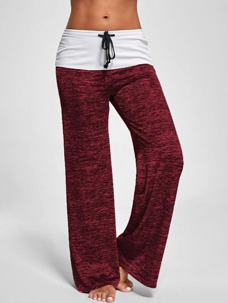 yoga outfits color patchwork drawstring flare pants sportswear wide leg foot cut sweatpants trousers ladies loose, White;red
yoga outfits color patchwork drawstring flare pants sportswear wide leg foot cut sweatpants trousers ladies loose, White;red