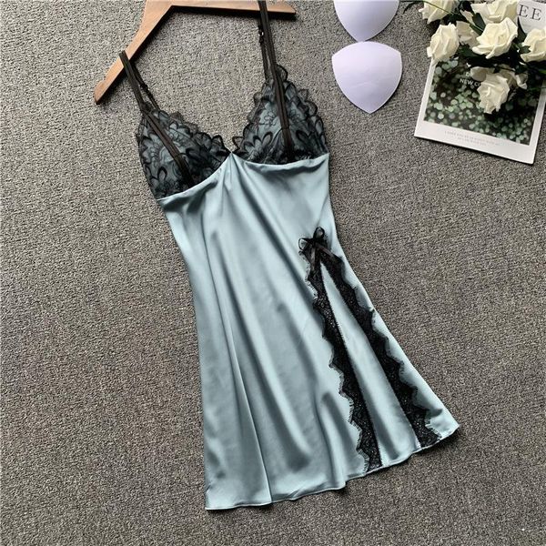 women's sleepwear summer satin kimono bath gown women mini split spaghetti strap nightdress casual soft nightwear intimate lingerie, Black;red
women's sleepwear summer satin kimono bath gown women mini split spaghetti strap nightdress casual soft nightwear intimate lingerie, Black;red