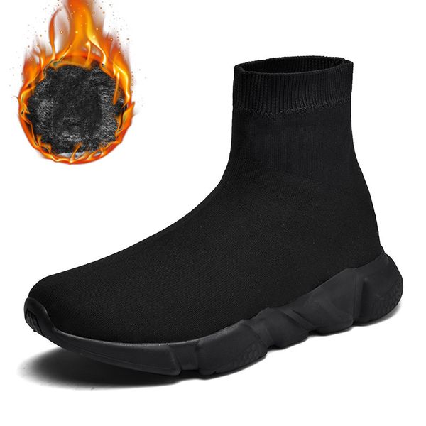 high mens shoes sports sock shoes women socks sneakers men running shoes couple winter boots plush soft comfortable trainers c1103, Black;white
high mens shoes sports sock shoes women socks sneakers men running shoes couple winter boots plush soft comfortable trainers c1103, Black;white