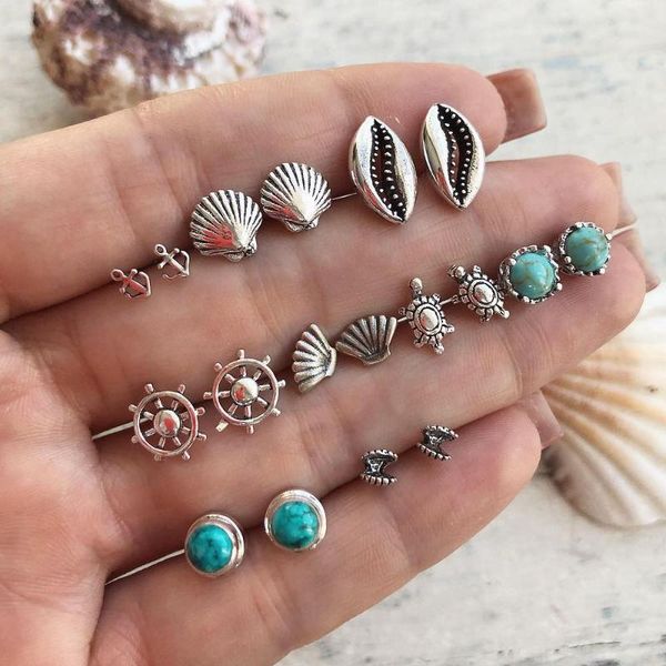 en 2020 boho shell turtle anchor малый stud серьги для женщин punk mix дизайн геометрический камень животных ухо aros ювелирные изделия, Golden;silver
en 2020 boho shell turtle anchor малый stud серьги для женщин punk mix дизайн геометрический камень животных ухо aros ювелирные изделия, Golden;silver