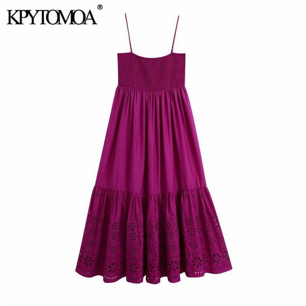 kpytomoa women 2020 chic fashion cutwork embroidery ruffled midi dress vintage elastic smocked adjustable straps female dresses1, Black;gray
kpytomoa women 2020 chic fashion cutwork embroidery ruffled midi dress vintage elastic smocked adjustable straps female dresses1, Black;gray