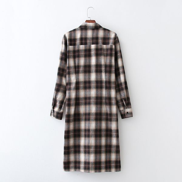 2021 new plaid dresses womens long sleeve down collar mid calf street clothing spring summer 5y7f, Black;gray
2021 new plaid dresses womens long sleeve down collar mid calf street clothing spring summer 5y7f, Black;gray