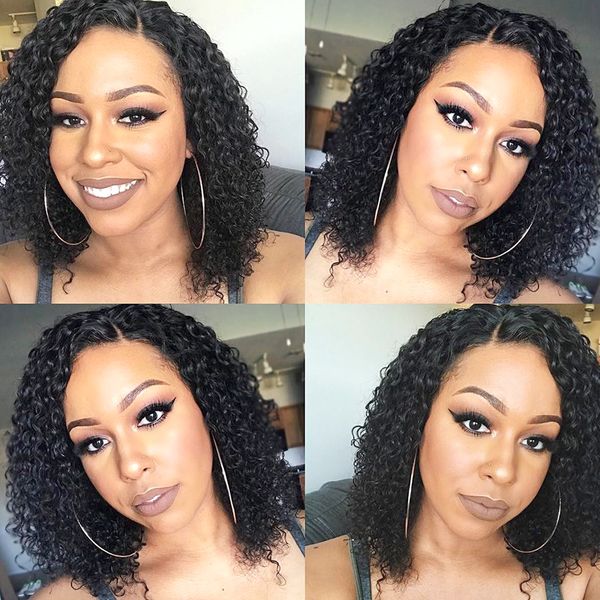 deep curly lace front human hair wigs 13x4 lace frontal wigs with baby hair short bob lace frontal wigs 150 density remy, Black;brown
deep curly lace front human hair wigs 13x4 lace frontal wigs with baby hair short bob lace frontal wigs 150 density remy, Black;brown