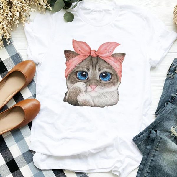 женщины lady cat cute face 90s с коротким рукавом мультфильм классное животное печать футболка рубашка одежда верхняя графика женская футбол, White
женщины lady cat cute face 90s с коротким рукавом мультфильм классное животное печать футболка рубашка одежда верхняя графика женская футбол, White