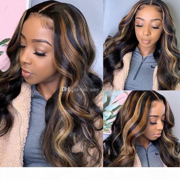 13x6 wavy brown blonde ombre color highlight 180% lace front human hair wigs remy brazilian pre plucked hair, Black;brown
13x6 wavy brown blonde ombre color highlight 180% lace front human hair wigs remy brazilian pre plucked hair, Black;brown
