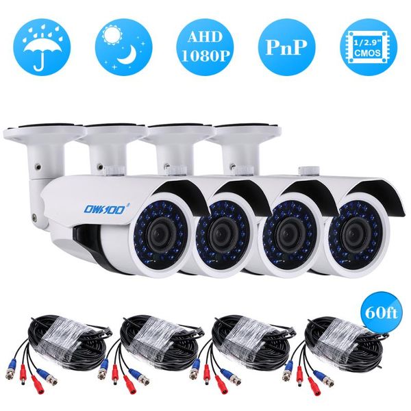 owsoo 4pcs 1080p ahd camera kit 2000tvl cctv security camera system 1/2.9" color cmos 30pcs array infrared lamps night vision
owsoo 4pcs 1080p ahd camera kit 2000tvl cctv security camera system 1/2.9" color cmos 30pcs array infrared lamps night vision
