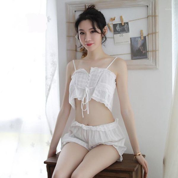pijamas women lingerie pajama set lace sleepwear set white pyjamas spaghetti strap + short nightwear nighties1, Black;red
pijamas women lingerie pajama set lace sleepwear set white pyjamas spaghetti strap + short nightwear nighties1, Black;red
