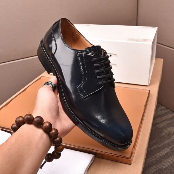 mens dress shoes genuine leather casual business loafers male brand designer office wedding party formal oxfords size 38-44, Black 
mens dress shoes genuine leather casual business loafers male brand designer office wedding party formal oxfords size 38-44, Black
