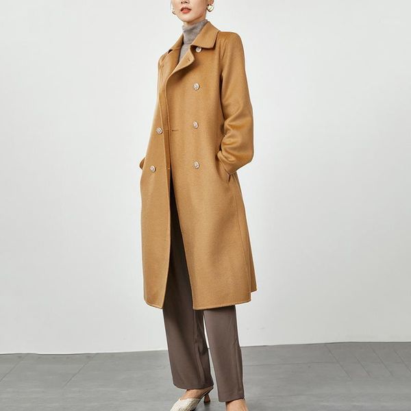 wool women long blend camel coat fashion autumn winter warm ladies thicken sashes cashmere outwear slim overcoat1, Black
wool women long blend camel coat fashion autumn winter warm ladies thicken sashes cashmere outwear slim overcoat1, Black