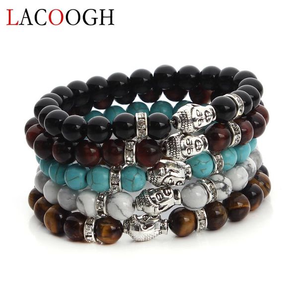 charm bracelets fashion elastic handmade buddha head charms for women natural stone beaded bracelet bangle female party jewelry, Golden;silver
charm bracelets fashion elastic handmade buddha head charms for women natural stone beaded bracelet bangle female party jewelry, Golden;silver