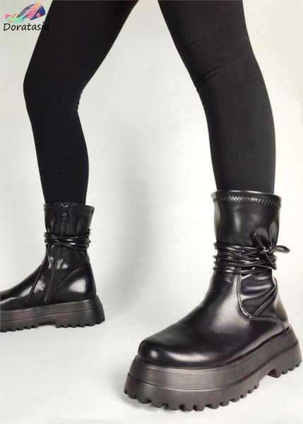 doratasia brand women zipper platform chunky cool shoes leisure thick bottom quality boots women big size 43 comfy autumn boots, Black
doratasia brand women zipper platform chunky cool shoes leisure thick bottom quality boots women big size 43 comfy autumn boots, Black