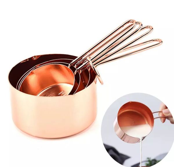 rose gold measuring cup 4pcs/set stainless steel measuring tools set for coffee sugar baking tool kitchen accessories
rose gold measuring cup 4pcs/set stainless steel measuring tools set for coffee sugar baking tool kitchen accessories