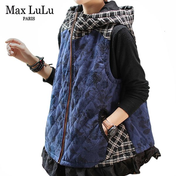 max lulu 2020 luxury korean ladies corduroy winter clothes womens hooded floral vest padded coat sleeveless waistcoats plus size 1023, Black;white
max lulu 2020 luxury korean ladies corduroy winter clothes womens hooded floral vest padded coat sleeveless waistcoats plus size 1023, Black;white