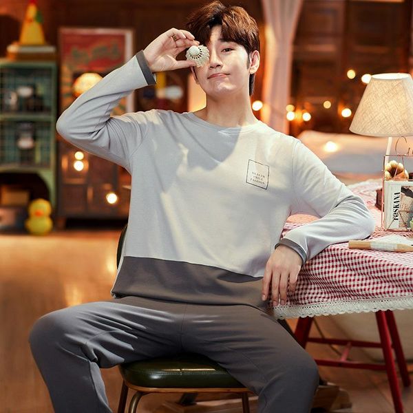 winter long sleeve warm cotton pajama sets for men simple color matching sleepwear suit pyjamas lounge large size home clothes, Black;brown
winter long sleeve warm cotton pajama sets for men simple color matching sleepwear suit pyjamas lounge large size home clothes, Black;brown