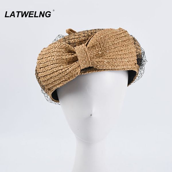vintage retro mesh beret ladies fashion bow raffia beret party dress up hat french painter hat 5 colors wholesale s1150 201026, Blue;gray
vintage retro mesh beret ladies fashion bow raffia beret party dress up hat french painter hat 5 colors wholesale s1150 201026, Blue;gray