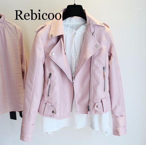 female 2019 new spring and autumn pu leather jacket imitation soft leather coat slim black rivet zipper motorcycle jacket1
female 2019 new spring and autumn pu leather jacket imitation soft leather coat slim black rivet zipper motorcycle jacket1