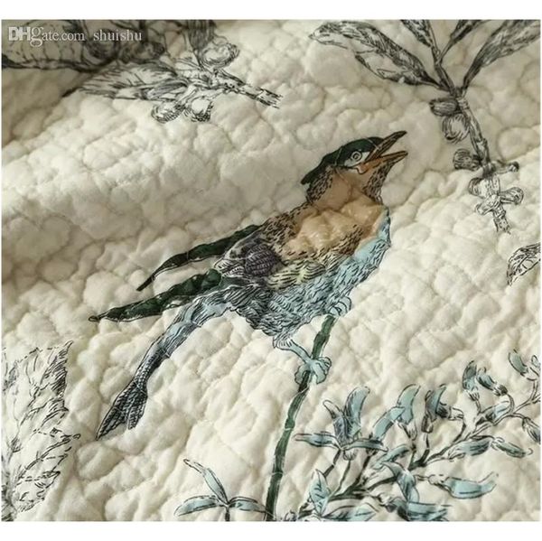 wholesale-100% cotton quilt bedspread pastoral bird and flower bed quilt 3pc set king size quilt cover set home texti jllpaj sport777
wholesale-100% cotton quilt bedspread pastoral bird and flower bed quilt 3pc set king size quilt cover set home texti jllpaj sport777