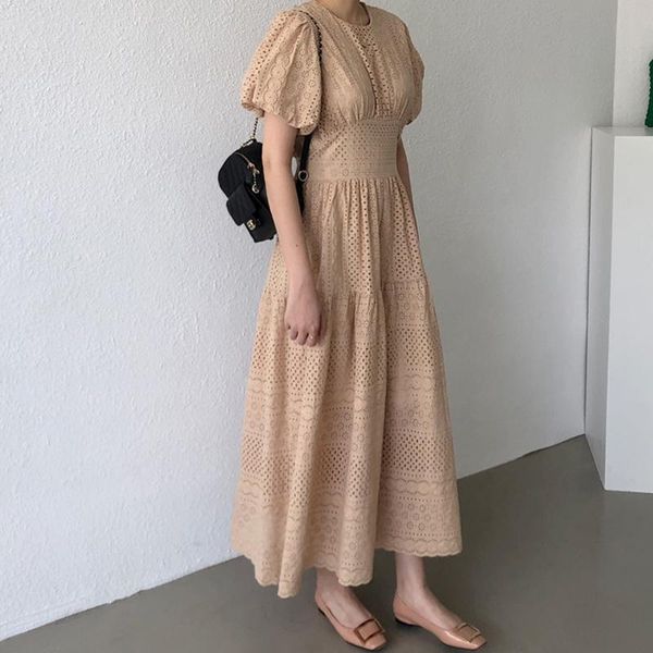 party dresses neploe korean lace hollow-out women dress puff short sleeve o neck elegant 2021 high wiast a-line vestidos 4b084, White;black
party dresses neploe korean lace hollow-out women dress puff short sleeve o neck elegant 2021 high wiast a-line vestidos 4b084, White;black
