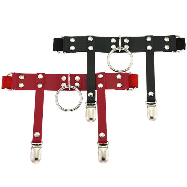 alloy rivets punk pu suspender adjustable heart leg ring garter belt for women goth cosplay harajuku leather harness, Black;white
alloy rivets punk pu suspender adjustable heart leg ring garter belt for women goth cosplay harajuku leather harness, Black;white