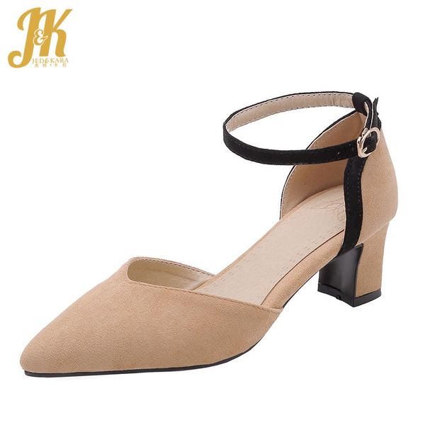 dress shoes jk ankle strap sandals women pointed toe footwear fashion flock female high heels woman summer plus size 32-48, Black
dress shoes jk ankle strap sandals women pointed toe footwear fashion flock female high heels woman summer plus size 32-48, Black