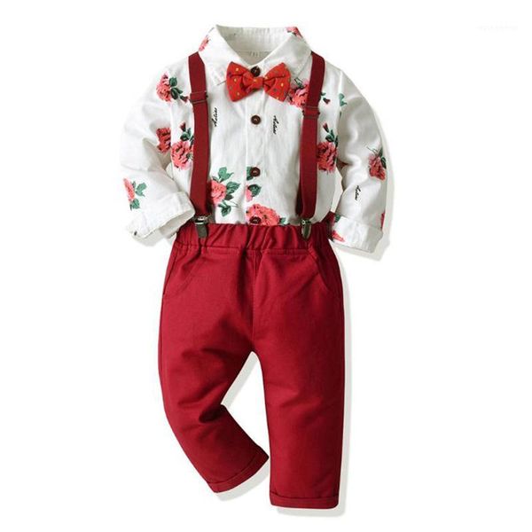 clothing sets 2021 spring autumn dress boy children flower gentleman long-sleeved shirt + belt pants bow clothes three-piece suit1, White
clothing sets 2021 spring autumn dress boy children flower gentleman long-sleeved shirt + belt pants bow clothes three-piece suit1, White