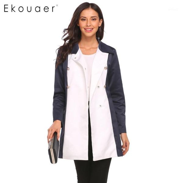 ekouaer women fashion double breasted trench coat turn down collar outerwear button casual ladies jacket with belt1, Tan;black
ekouaer women fashion double breasted trench coat turn down collar outerwear button casual ladies jacket with belt1, Tan;black