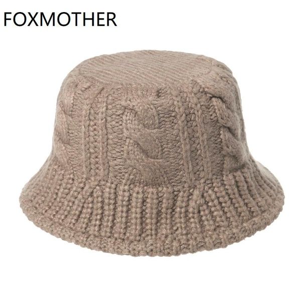 wide brim hats foxmother fashion black white solid winter braid knitted bucket warm caps for women ladies gorros fishing, Blue;gray
wide brim hats foxmother fashion black white solid winter braid knitted bucket warm caps for women ladies gorros fishing, Blue;gray
