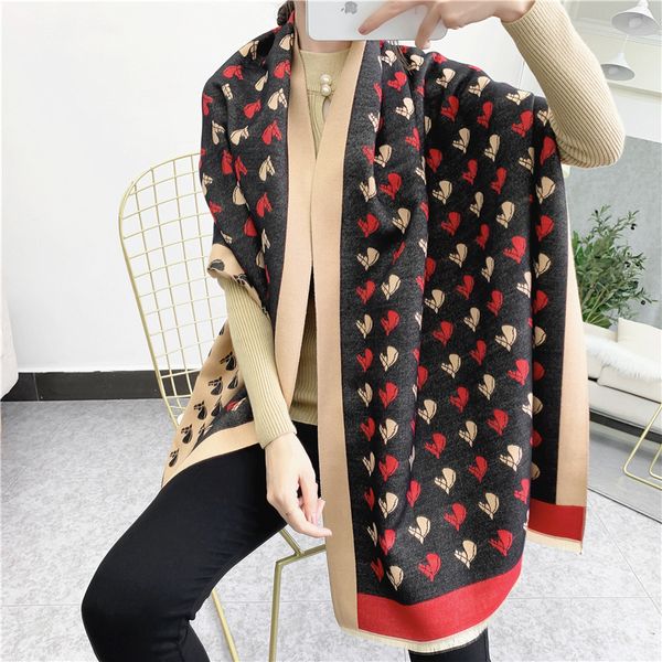 new autumn and winter long thick korean style shawl fashion warm love jacquard cashmere lady scarf, Blue;gray
new autumn and winter long thick korean style shawl fashion warm love jacquard cashmere lady scarf, Blue;gray