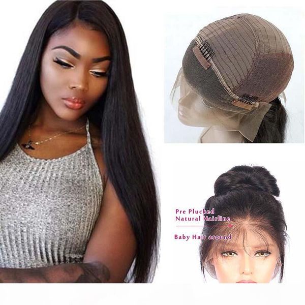 pre plucked peruvian full lace wigs for black women 150 density silky straight peruvian virgin human hair lace front wigs with baby hair, Black;brown
pre plucked peruvian full lace wigs for black women 150 density silky straight peruvian virgin human hair lace front wigs with baby hair, Black;brown