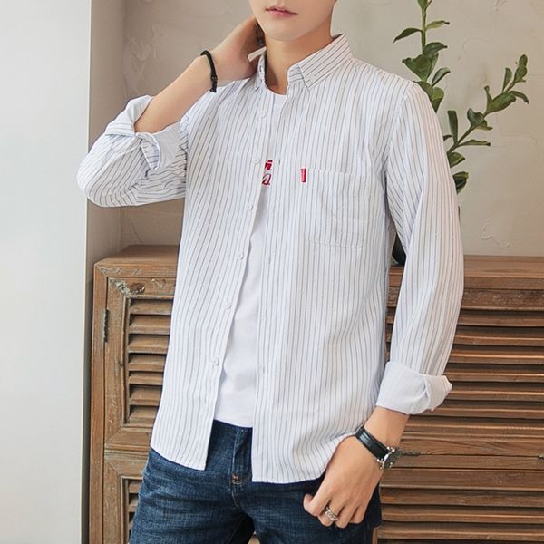 cgyzj долго подходит вверх shirtshirt shirtcasual топ осень мода нашивки площадь мода рубашке для мужчин рукава тонкой воротника молодежь му, Blue
cgyzj долго подходит вверх shirtshirt shirtcasual топ осень мода нашивки площадь мода рубашке для мужчин рукава тонкой воротника молодежь му, Blue