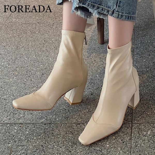 foreada woman boots high heel ankle boots square toe short zipper chunky heel ladies shoes autumn winter beige big size 40, Black
foreada woman boots high heel ankle boots square toe short zipper chunky heel ladies shoes autumn winter beige big size 40, Black