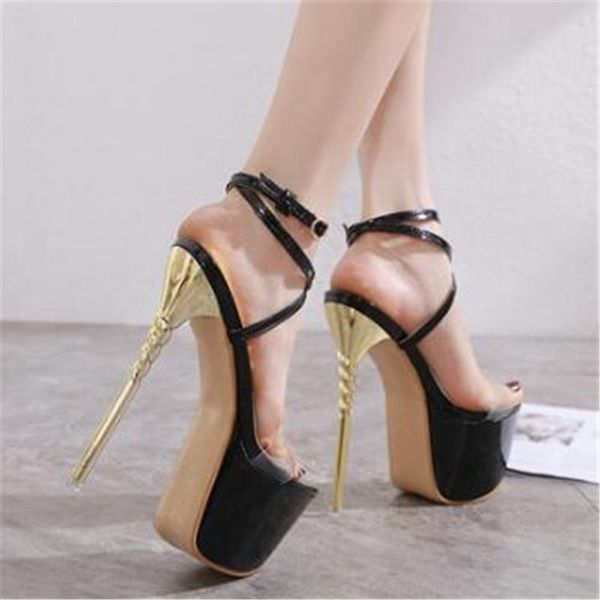 new sandals women pu leather peep toe stripper 17 cm high heel shoes summer fashion buckle strap thin heels golden black
new sandals women pu leather peep toe stripper 17 cm high heel shoes summer fashion buckle strap thin heels golden black