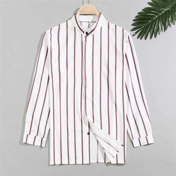 men shirts fashion casual striped long-sleeve blouse stand collar cotton hawaiian beach summer1 men's, White;black
men shirts fashion casual striped long-sleeve blouse stand collar cotton hawaiian beach summer1 men's, White;black