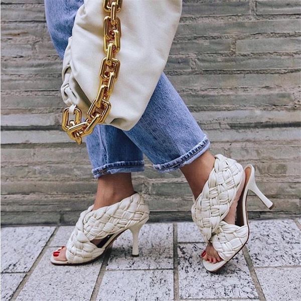 cross strap braided sandals women high heels spaure toe hand woven gladiator sandalias summer party dress runway shoes female, Black
cross strap braided sandals women high heels spaure toe hand woven gladiator sandalias summer party dress runway shoes female, Black