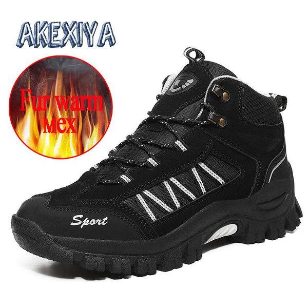 2020 men's winter boots thick plush warm men's snow boots classic fashion men ankle outdoor waterproof hiking, Black 
2020 men's winter boots thick plush warm men's snow boots classic fashion men ankle outdoor waterproof hiking, Black