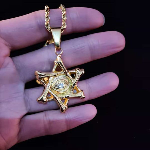 luxury men women hip hop star of david with eye pendants necklace stainless steel never fade vintage hexagram necklace hiphop jewelry fashio, Silver
luxury men women hip hop star of david with eye pendants necklace stainless steel never fade vintage hexagram necklace hiphop jewelry fashio, Silver