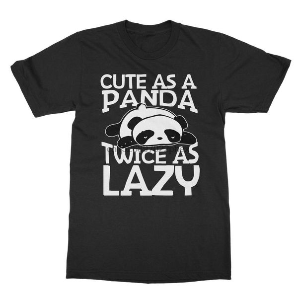 cute as a panda twice as lazy classic t-shirt men t shirt sport hooded sweatshirt hoodie