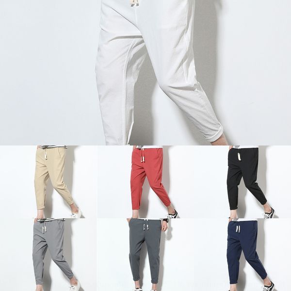 new summer 2019 men's nine point cotton hemp casual men's korean solid color harlan casual sports youth sports pants harun pants f, Blue
new summer 2019 men's nine point cotton hemp casual men's korean solid color harlan casual sports youth sports pants harun pants f, Blue