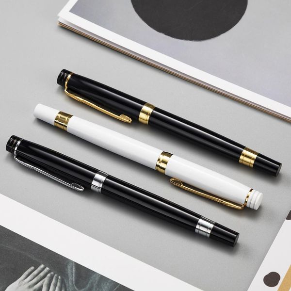 luxury business office sign pen black metal ballpoint pens for student writing back to school stationery supplies 03751, Blue;orange
luxury business office sign pen black metal ballpoint pens for student writing back to school stationery supplies 03751, Blue;orange