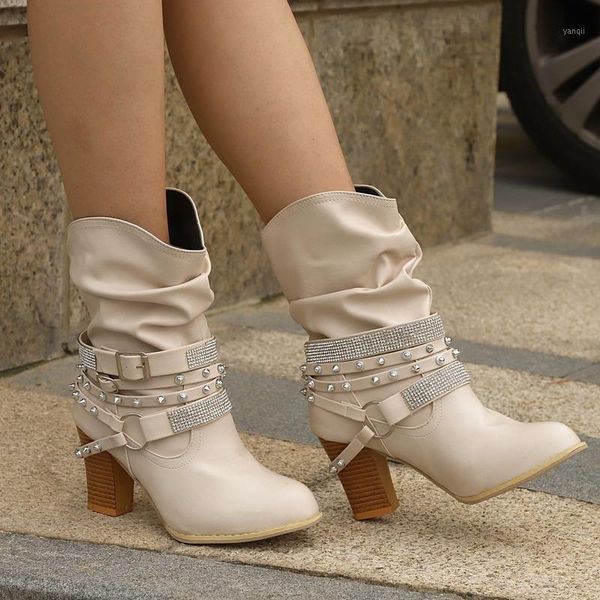 large size women new style short boots fashion high-heeled rhinestone belt buckle women's shoes round toe women's leather boots1, Black
large size women new style short boots fashion high-heeled rhinestone belt buckle women's shoes round toe women's leather boots1, Black