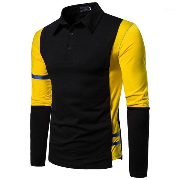 men's solid color stitching button slim fit t-shirt turn-down collar long sleeve business casual blouse lapel shirt #bl41, White;black
men's solid color stitching button slim fit t-shirt turn-down collar long sleeve business casual blouse lapel shirt #bl41, White;black